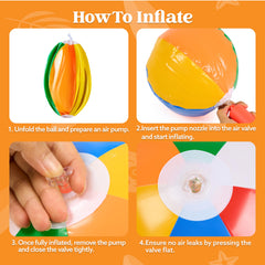 JOYIN beach balls suitable for kids and adults' play