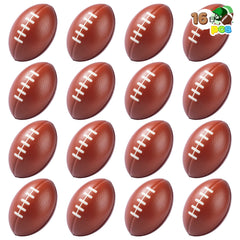 JOYIN 16-pack mini football foam stress balls for kids, ideal party favors and stress relief.