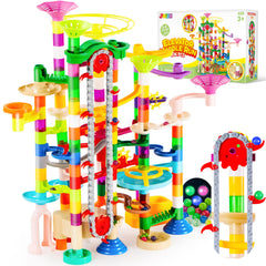 JOYIN 236-piece set—comprehensive marble run for creative STEM building