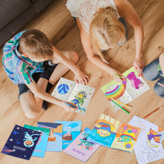 JOYIN 24-pack coloring books of vehicles for travel time and car trips