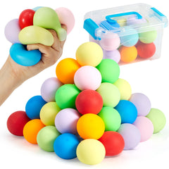 JOYIN 24-pack slow rising stress balls in assorted colors for sensory play and focus.