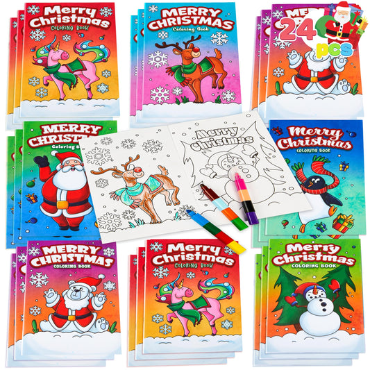 JOYIN 24-pack front cover with six festive designs; ideal for gifting.