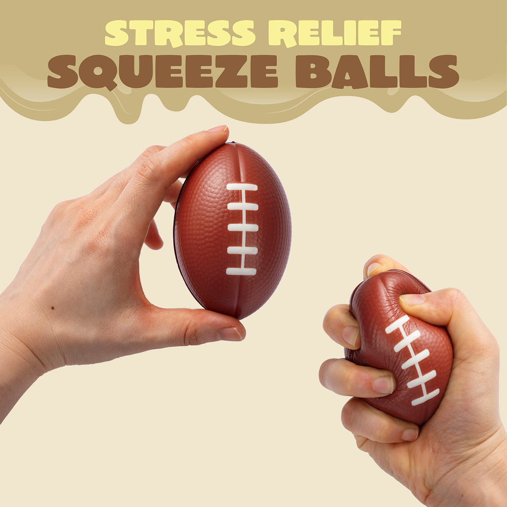 JOYIN 3.25 x 2.25 inch foam footballs ideal for gift bags and prizes.