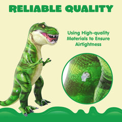 JOYIN 37” T-Rex inflatable close-up face with vibrant colors for kids' parties
