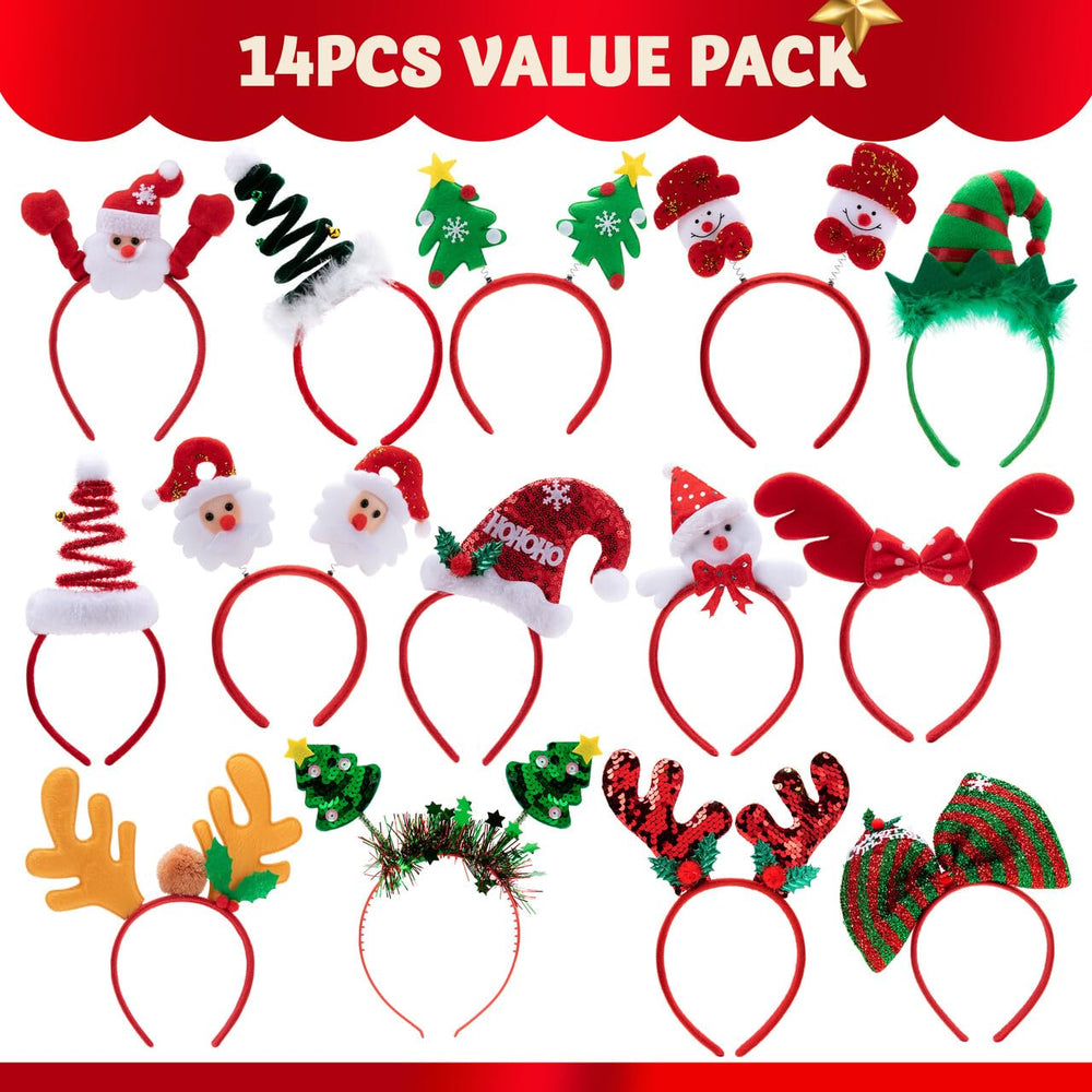 JOYIN 3D Christmas figures headbands add playful flair to holiday outfits