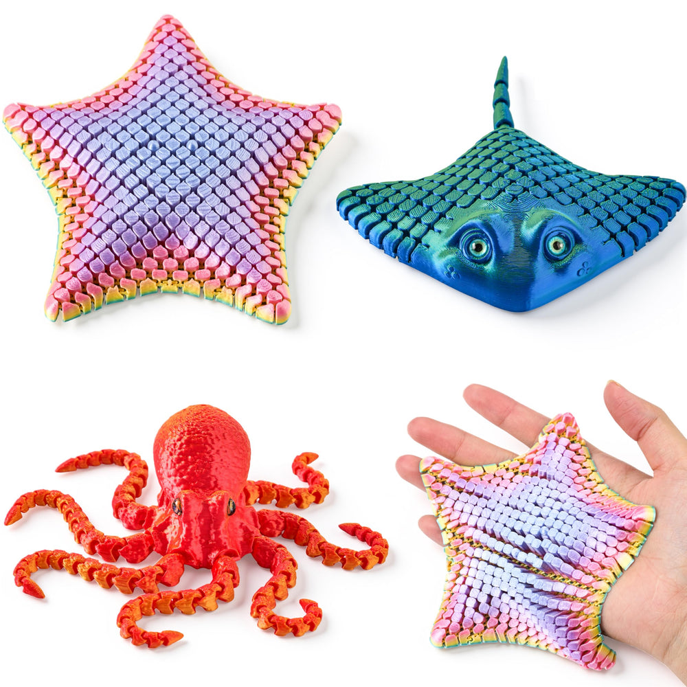 JOYIN 3D octopus fidget toy with flexible joints for tactile play.