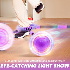 JOYIN Ankle loop on-foot setup shows easy start for kids.