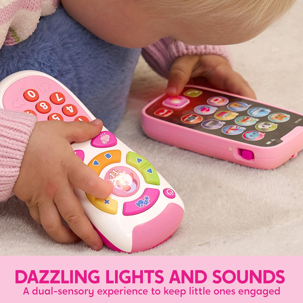 JOYIN baby learning phone remote-style toy supports realistic role play.