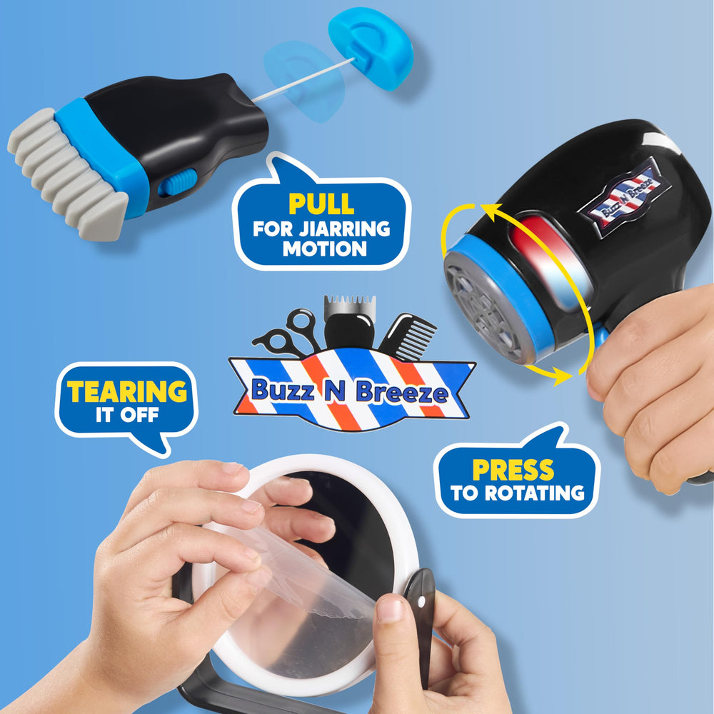 JOYIN barber shop hairdryer toy for kids adds realistic play moments