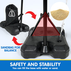 JOYIN triangular-base design provides stable support during active play.