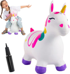JOYIN Bouncy Unicorn Hopper front view promotes active play and balance.
