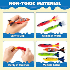 JOYIN bright-colored sharks resist fading for long-lasting underwater play.