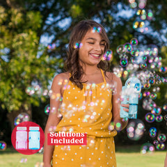 JOYIN bubble blower with simple setup and smooth operation.