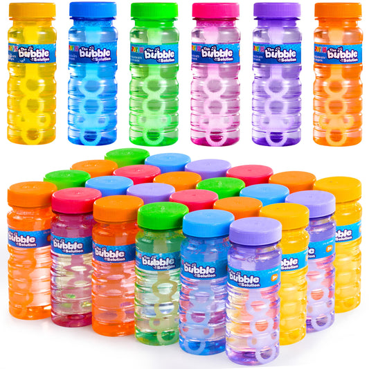 JOYIN bubble bottles with wands provide easy outdoor play and party fun.