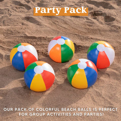 JOYIN bulk beach balls set perfect as classroom or party favors