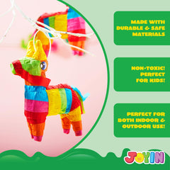 JOYIN pinatas back with sticker for quick fill-to-ready candy or confetti.