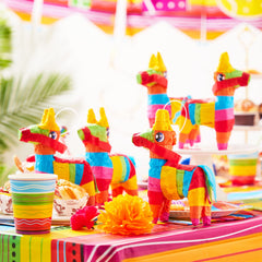 JOYIN mini donkey pinatas side view shows vibrant tissue layers for colorful party setups.