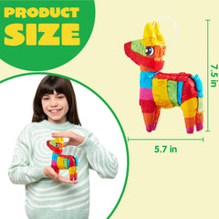 JOYIN 5.7 x 7.5 inch pinatas detailed rainbow tissue and cardboard construction.