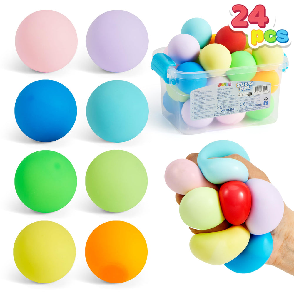 JOYIN sensory ball close-up shows soft texture ideal for squeeze-and-release relief.