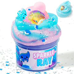 JOYIN Cloudfin Manta Ray Slime 8oz shows soft texture for sensory play and stress relief