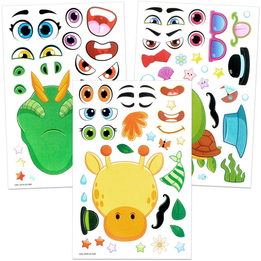 JOYIN clownfish face stickers brighten sea-themed crafts and activities.