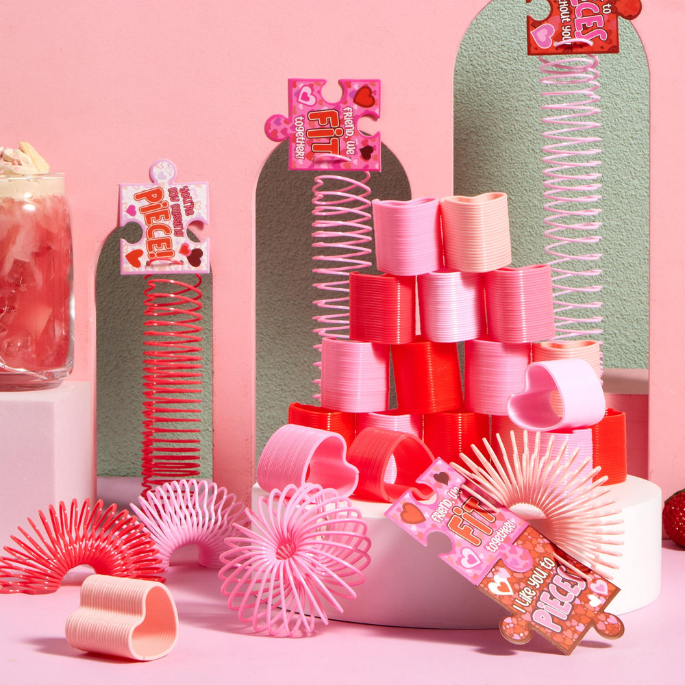 JOYIN colorful heart springs for imaginative twisting and fidget fun