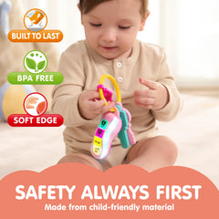JOYIN colorful toddler key set for color and shape recognition.