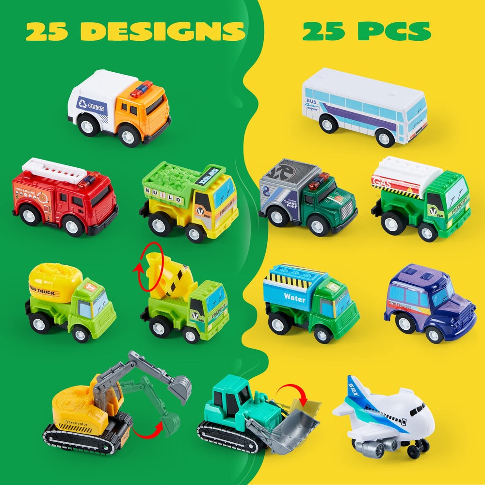 JOYIN colorful car and truck collection inspires imaginative storytelling during play.
