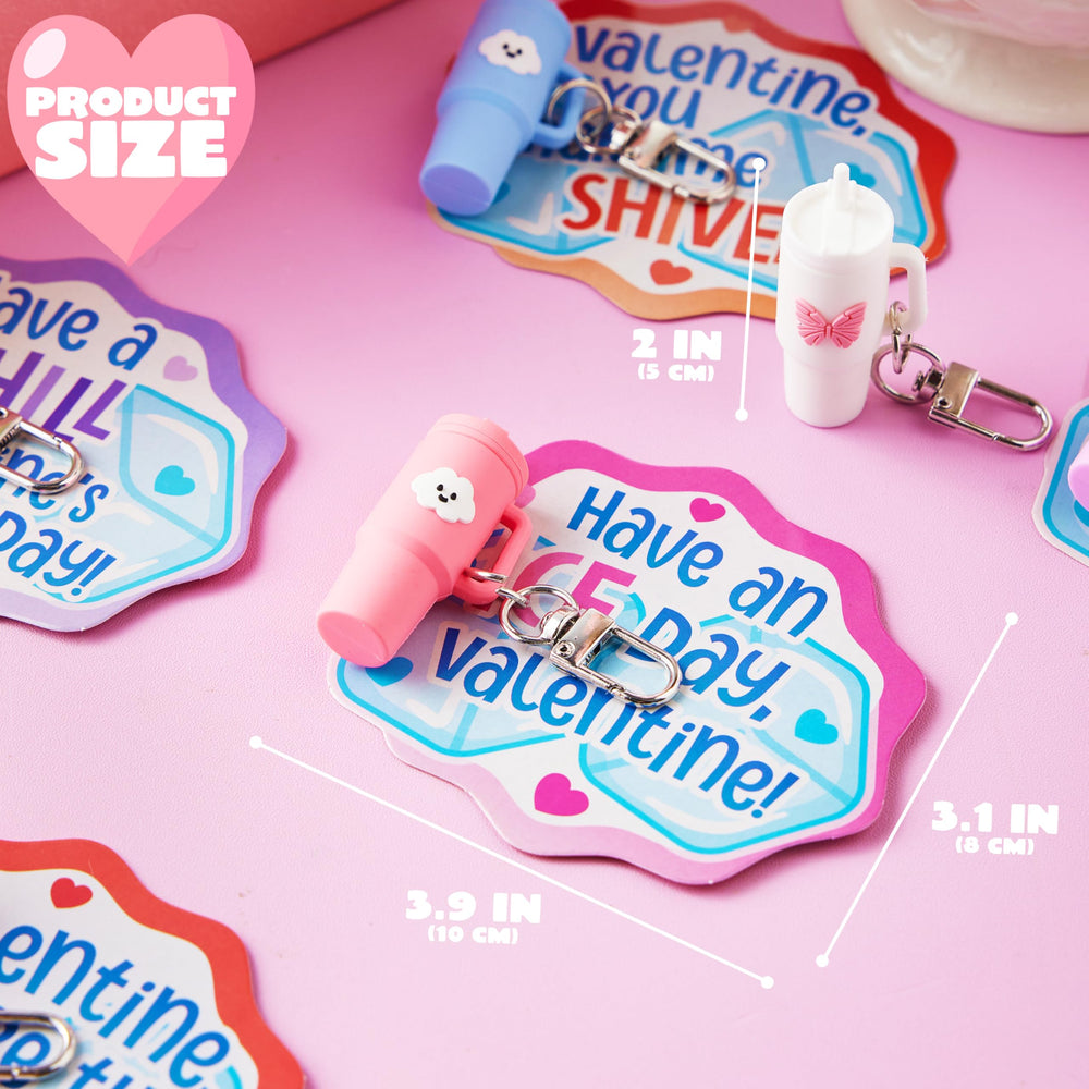 JOYIN colorful backpack-friendly mini-tumbler keychains