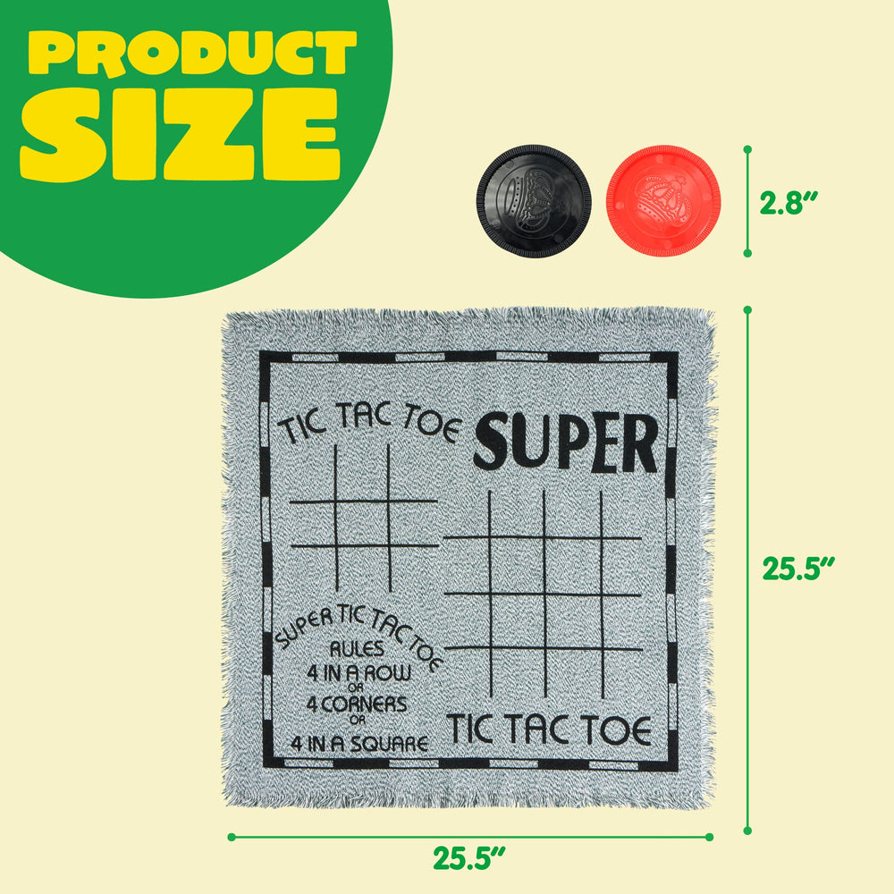 JOYIN compact reversible mat and chips for easy cleanup.