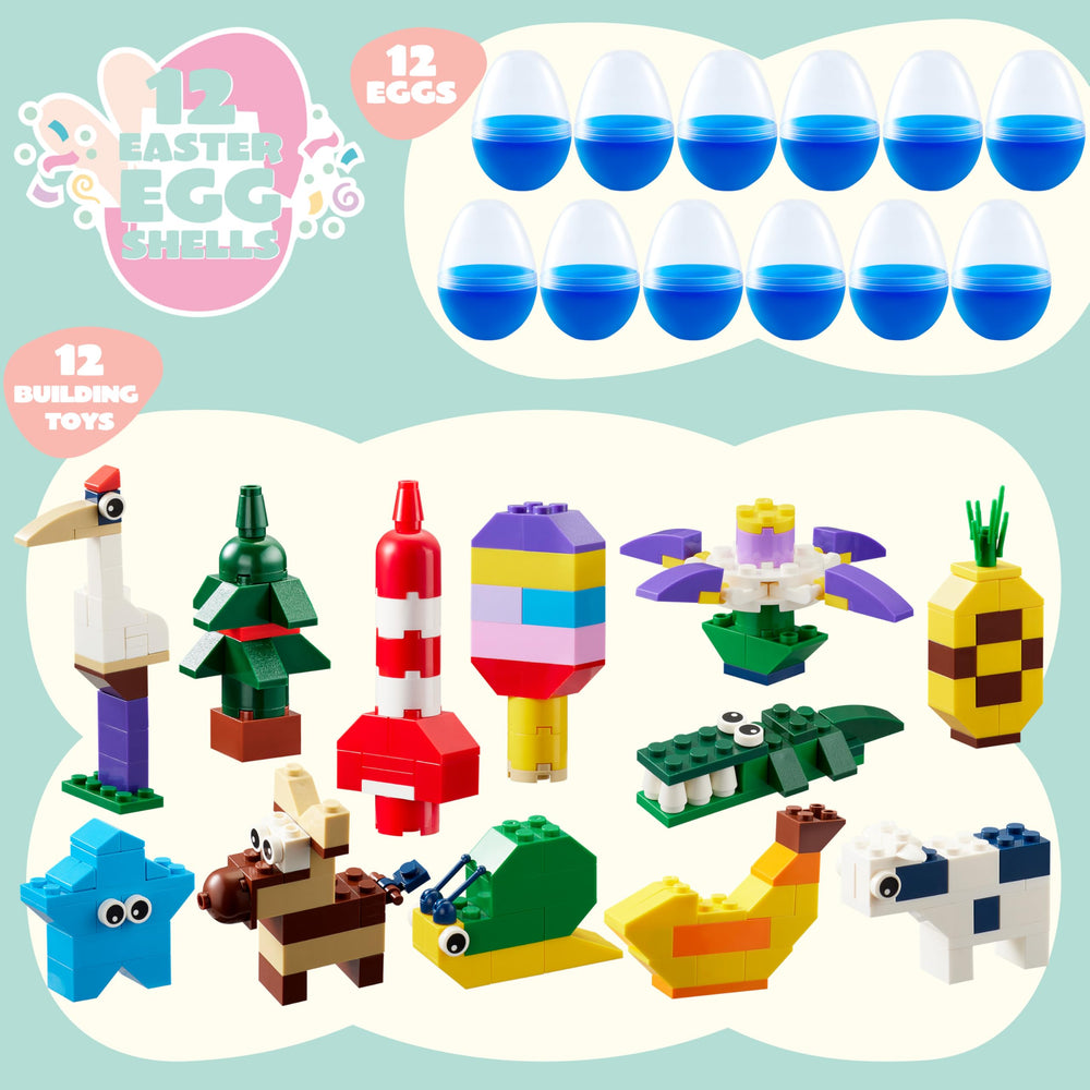 JOYIN crocodile building blocks inside eggs for hands-on play
