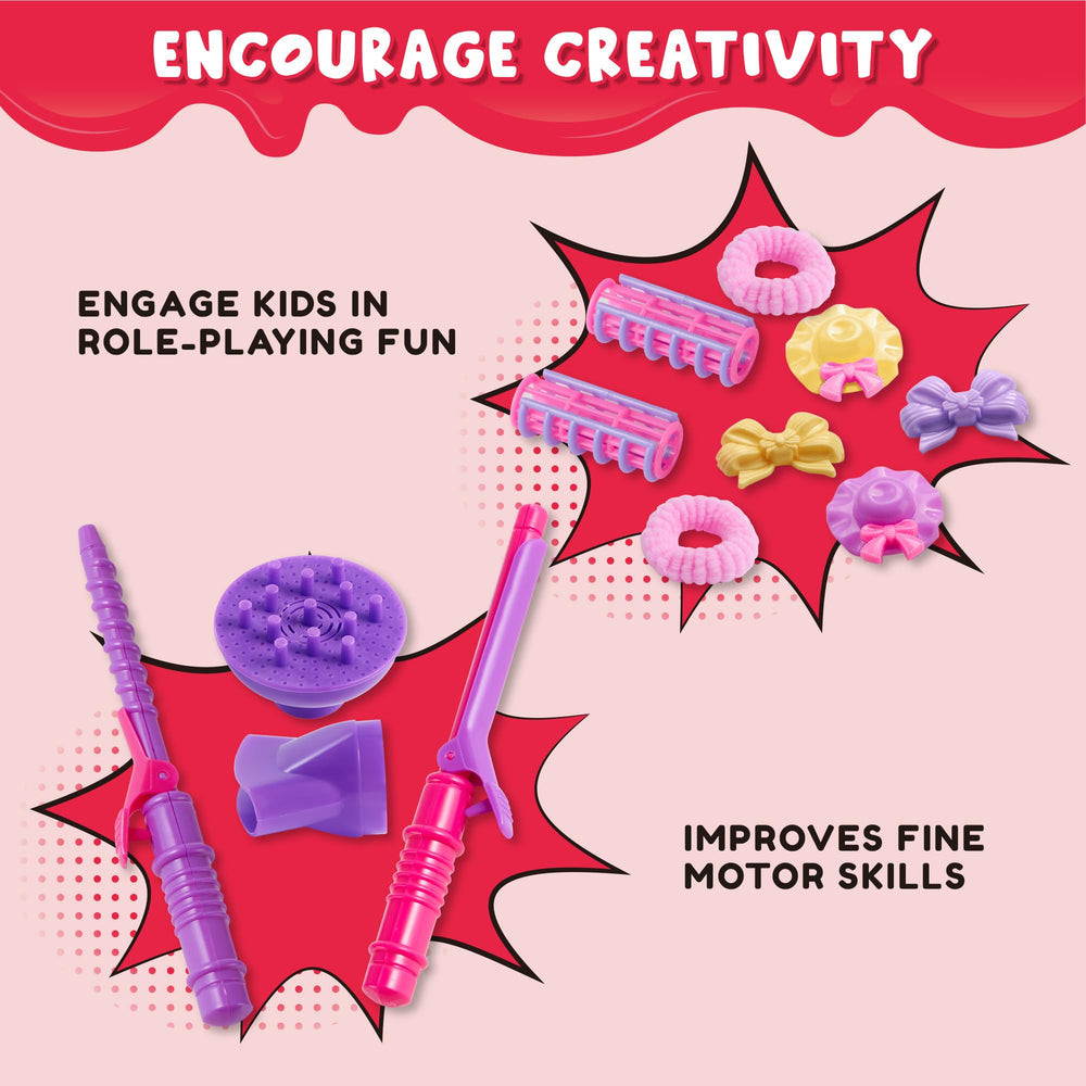 JOYIN Curling wand styles let kids imagine different hair looks.