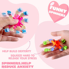 JOYIN deformable DIY spinner closeup showing flexible surface