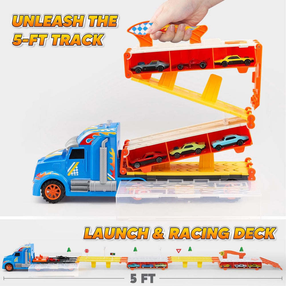 JOYIN 12 die-cast cars for varied racing challenges and playtime.
