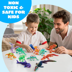 JOYIN Stegosaurus figure highlights textured plates and smooth joint movement for tactile exploration.