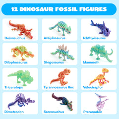 JOYIN Triceratops figure featuring flexible joints for posable display and educational storytelling.