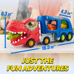 JOYIN Dinosaur Truck Toy sliding ramp supports dynamic pretend adventures.