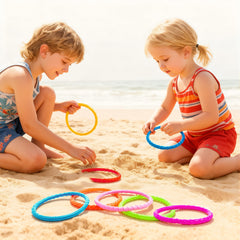 JOYIN Dive Circles pink ring, colorful set enhances cooperative play and aquatic games.