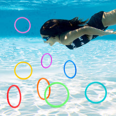 JOYIN Dive Circles yellow ring, great for underwater treasure hunts and skill-building splash games.