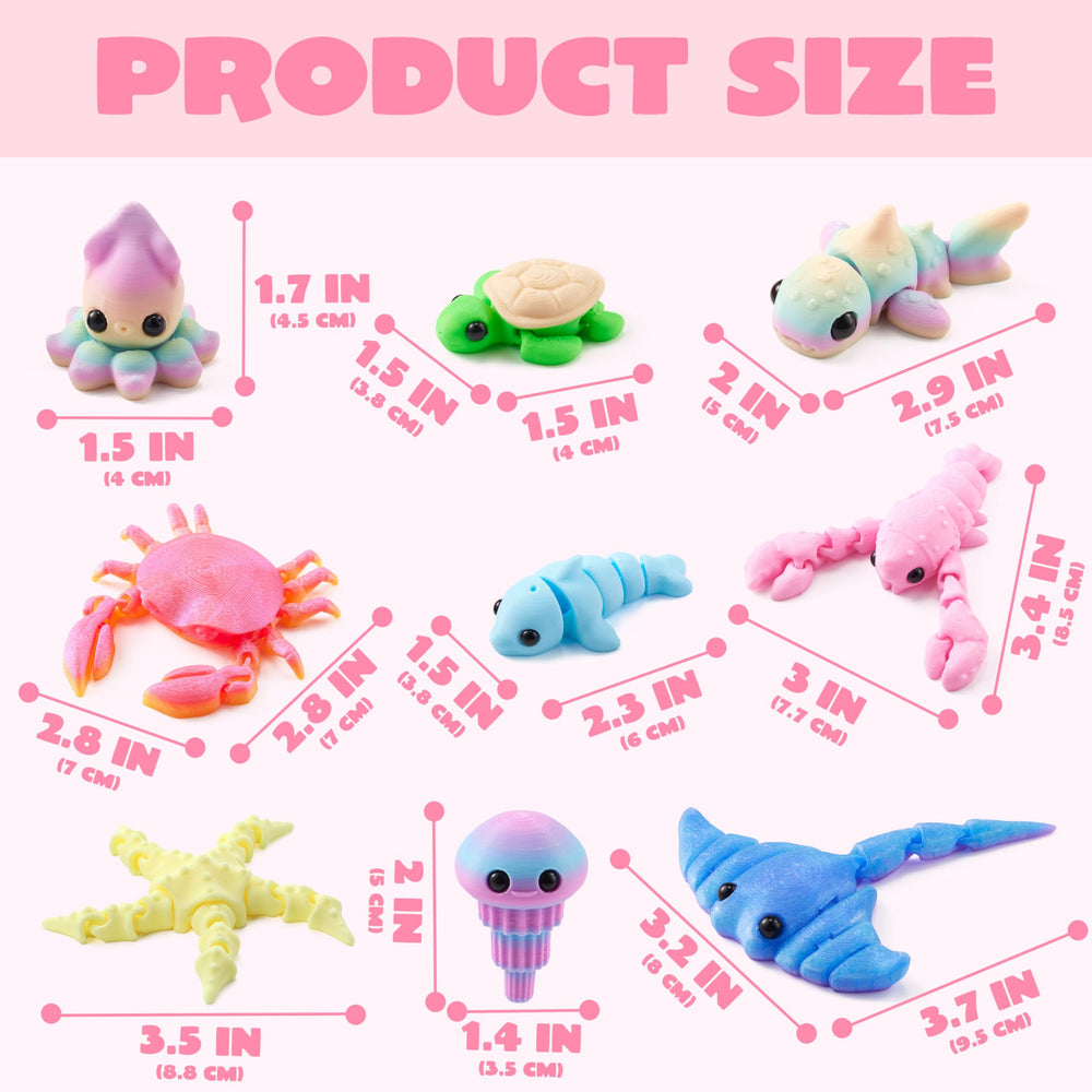 JOYIN dolphin turtle whale starfish miniatures for classroom rewards.