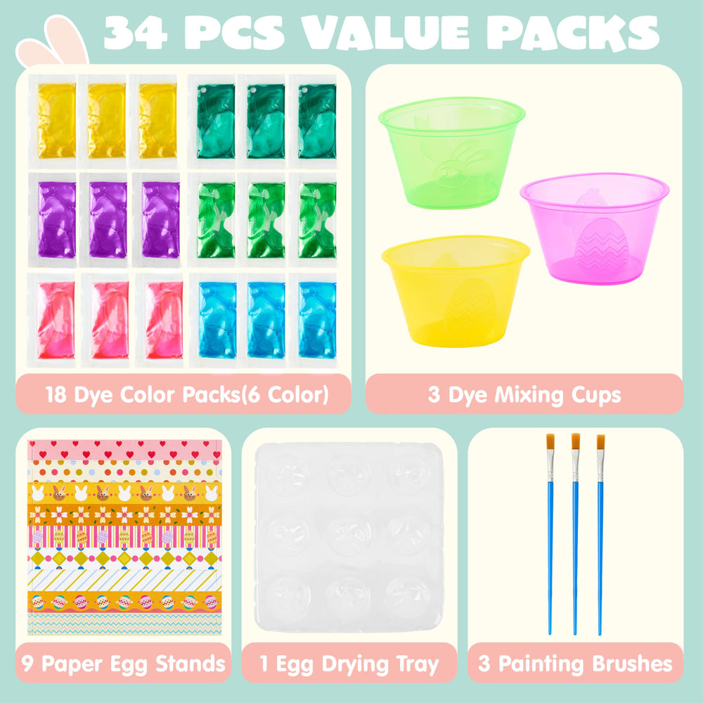 JOYIN Easter Dye Kit egg stands holding decorative eggs securely
