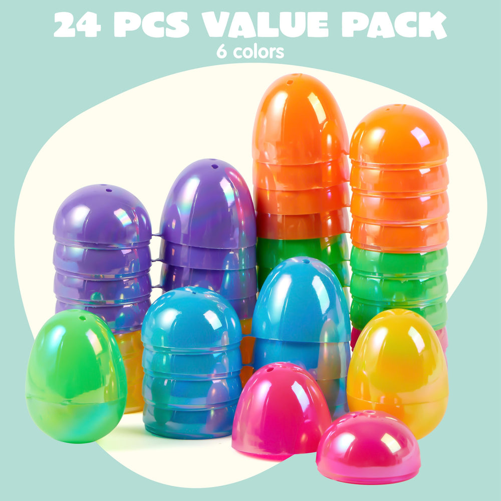JOYIN bright solid-color Easter eggs pack, perfect for hunts