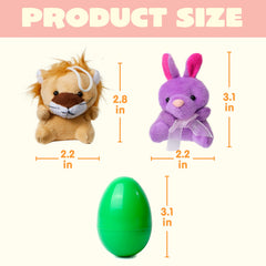 JOYIN plush animal eggs ideal for pinatas and carnival prize bags.
