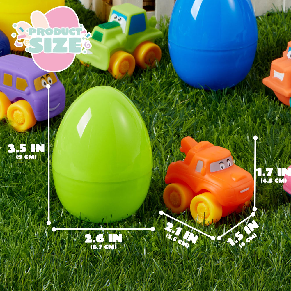 JOYIN eggs supporting fine motor play with small toy cars