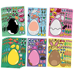 JOYIN Easter stickers bunny face ideal for egg hunt crafts.