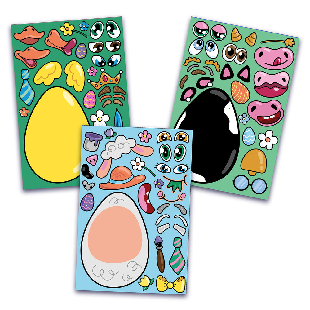 JOYIN Easter stickers cow face perfect for kid crafts and gift bags.