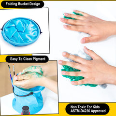 JOYIN easy-squeeze bottles with flip-cap minimize waste during coloring sessions.