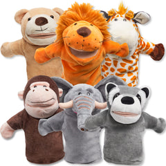 JOYIN elephant puppet with working mouth for engaging storytelling.