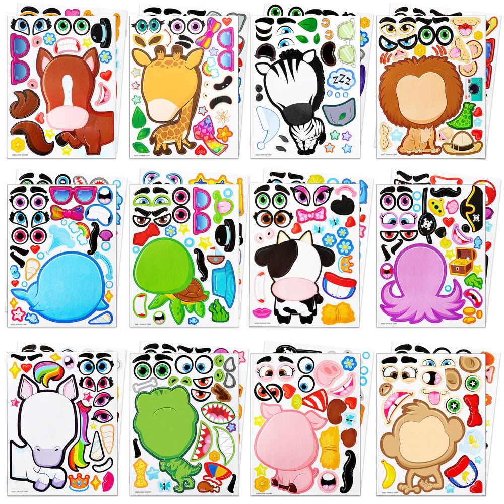 JOYIN face stickers lion β playful safari design for creative party crafts and pretend play.