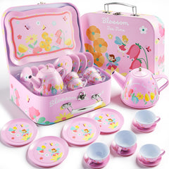 JOYIN Fairy Blossom Tea Set teapot for imaginative pretend play and tea party fun